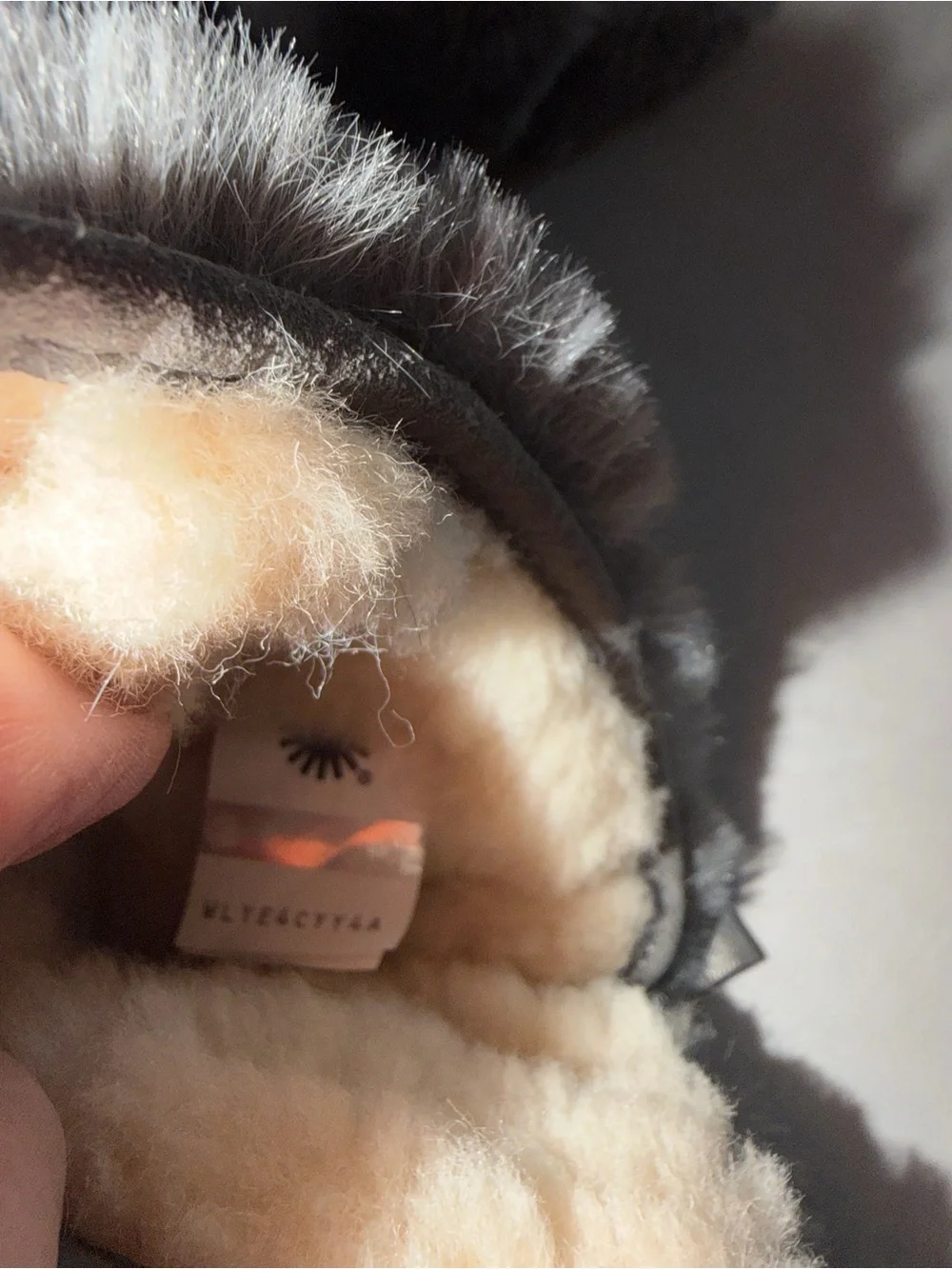 Baby Ugg Jesse Bow II fluff. Grey size 2/3